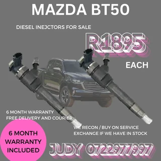 Mazda BT50 Diesel Injectors for sale on service exchange or to recon