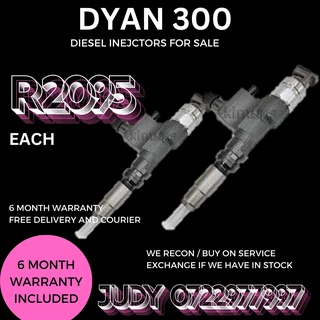 Dyna 300 Diesel Injectors for sale on service exchange or to recon