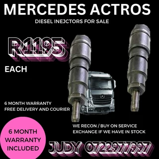 Mercedes Actros Diesel Injectors for sale on service exchange or to recon