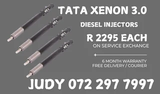 Tata Xenon 3L Diesel Injectors for sale on service exchange or to recon