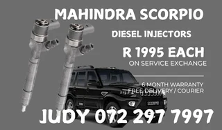 Mahindra Scorpio Diesel Injectors for sale on service exchange or to recon
