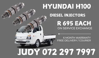 Hyundai H100 Diesel Injectors for sale on service exchange or to recon