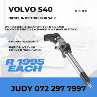 Volvo S40 Diesel Injectors for sale on service exchange or ot recon