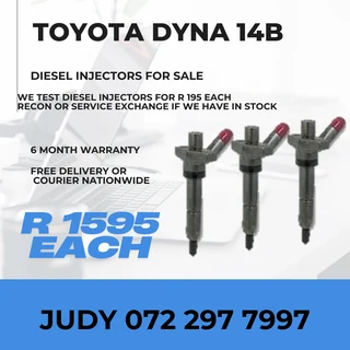 Toyota Dyna 14B Diesel Injectors for sale on service exchange or to recon