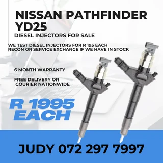 Nissan Pathfinder YD25 Diesel Injectors for sale on service exchange or to recon