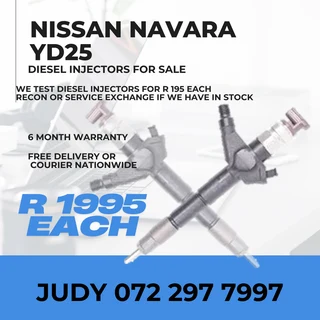 Nissan Navara YD25 Diesel Injectors for sale on service exchange or to recon