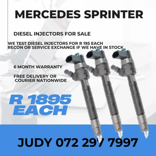 Mercedes Sprinter Diesel Injectors for sale on service exchange or to recon