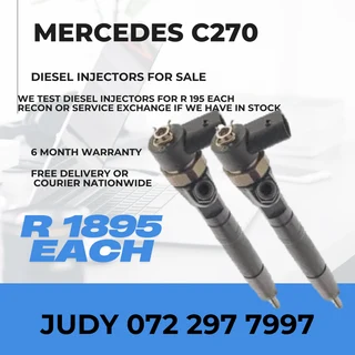 Mercedes C270 Diesel Injectors for sale on service exchange or to recon