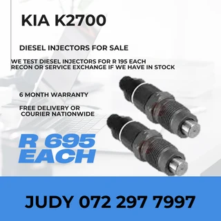 Kia K2700 Diesel Injectors for sale on service exchange or to recon