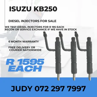 Isuzu KB250 Diesel Injectors for sale on service exchange or to recon