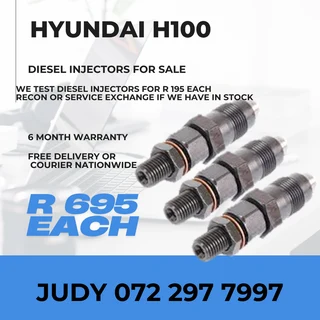 Hyundai H100 Diesel Injectors for sale on service exchange or to recon