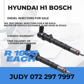 Hyundai H1 Bosch Diesel Injectors for sale on service exchange or to recon