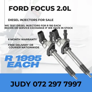 Ford Focus 2.0L Diesel Injectors for sale on service exchange or to recon