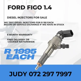 Ford Figo 1.4 Diesel Injectors for sale on service exchange or to recon