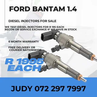 Ford Bantam 1.4 Diesel Injectors for sale on service exchange or to recon