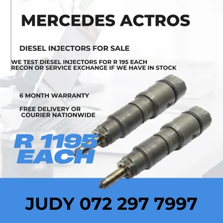 Mercedes Actros Diesel Injectors for sale on service exchange or to recon