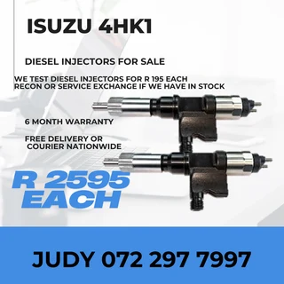 Isuzu 4HK1 Diesel Injectors for sale on service exchange or to recon