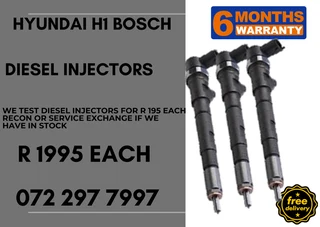 Hyundai H1 Bosch Diesel Injectors for sale on service exchange or to recon