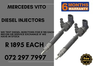 Mercedes Vito Diesel Injectors for sale on service exchange or to recon