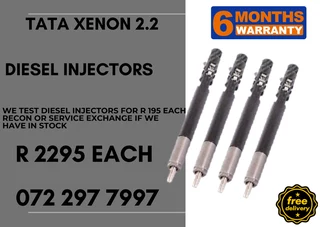 Tata Xenon 2.2 Diesel Injectors for sale on service exchange or to recon