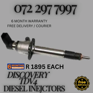 Discovery TDV4 Diesel Injectors for sale on service exchange or to recon