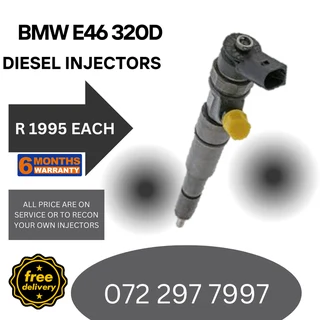 BMW E46 320D Diesel Injectors for sale on service exchange or to recon
