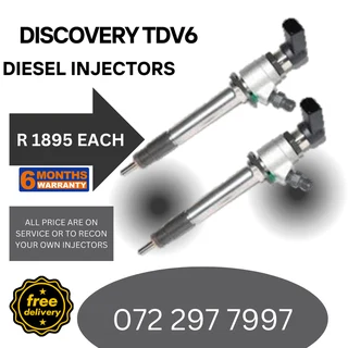 Discovery TDV6 Diesel Injectors for sale on service exchange or to recon
