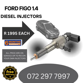 Ford Figo 1.4 Diesel Injectors for sale on service exchange or to recon