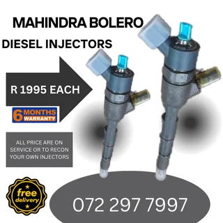 Mahindra Bolero Diesel Injectors for sale on service exchange or to recon