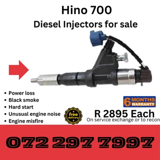 Hino 700 Diesel Injectors for sale on service exchange or to recon