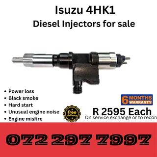 Isuzu 4HK1 Diesel Injectors for sale on service exchange or to recon
