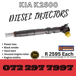 Kia K2500 Diesel Injectors for sale on service exchange or to recon