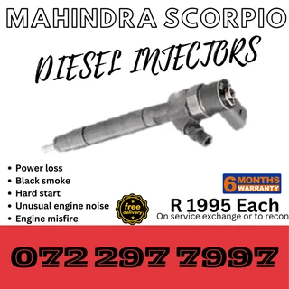 Mahindra Scorpio Diesel Injectors for sale on service exchange or to recon