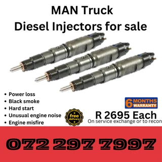 MAN Truck Diesel Injectors for sale on service exchange or to recon