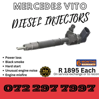Mercedes Vito Diesel Injectors for sale on service exchange or to recon
