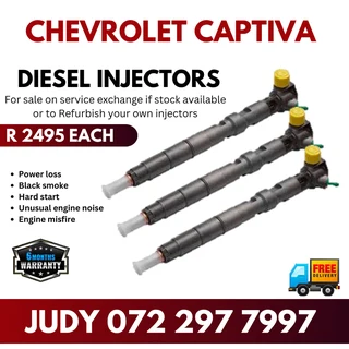 Chevrolet Captiva Diesel Injectors for sale on service exchange or to recon