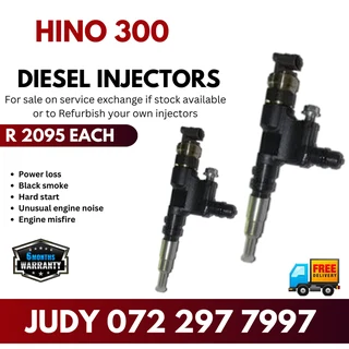 Hino 300 Diesel Injectors for sale on service exchange or to recon
