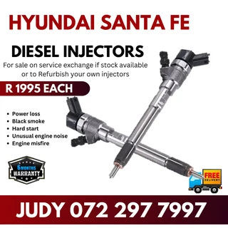 Hyundai Santa FE Diesel Injectors for sale on service exchange or to recon