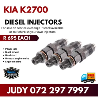 Kia K2700 Diesel Injectors for sale on service exchange or to recon