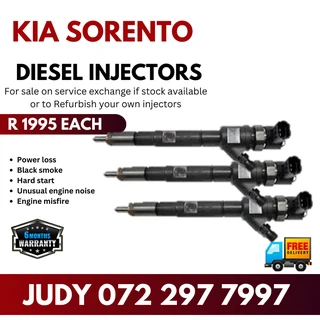 Kia Sorento Diesel Injectors for sale on service exchange or to recon