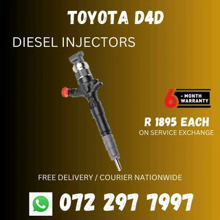 Toyota D4D Diesel Injectors for sale