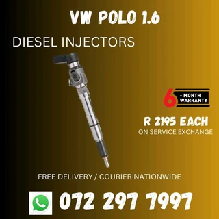 VW Polo 1.6 Diesel Injectors for sale