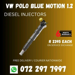 VW Polo Blue Motion 1.2 Diesel Injectors for sale