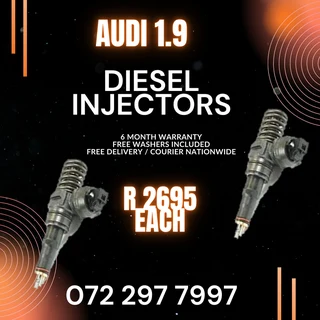 Audi 1.9 Diesel Injectors for sale on service exchange or to recon