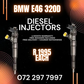 BMW E46 320D Diesel Injectors for sale on service exchange or to recon