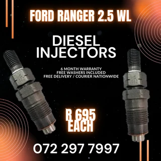 Ford Ranger 2.5 WL Diesel Injectors for sale on service exchange or to recon