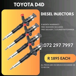 Toyota D4D Diesel Injectors for sale
