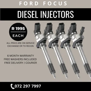 Ford Focus Diesel Injectors for sale on service exchange or to recon