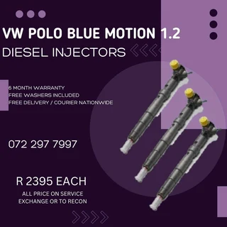 VW Polo Blue Motion 1.2 Diesel Injectors for sale