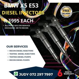 BMW X5 E53 Diesel Injectors for sale on service exchange or to recon